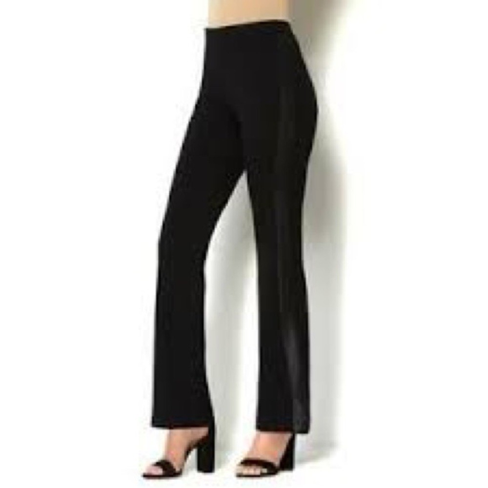 IMAN Black Bootcut Pull On Pant XL Short